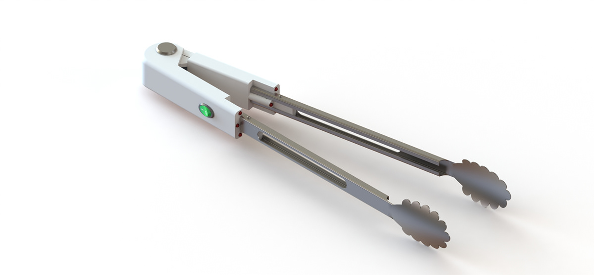 Braai tongs attached